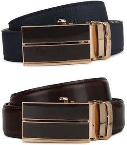 LOUIS PHILIPPE Men Formal Brown Genuine Leather
