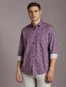 LOUIS PHILIPPE Men Printed Casual Purple Shirt