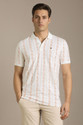LOUIS PHILIPPE Men Printed Polo Neck Cotton