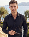 LOUIS PHILIPPE Men Solid Casual Black Shirt