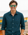 LOUIS PHILIPPE Men Slim Fit Solid Spread Collar Casual Shirt