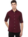 LOUIS PHILIPPE Men Slim Fit Solid Spread Collar Casual Shirt