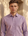 LOUIS PHILIPPE Men Solid Formal Purple Shirt