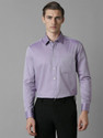 LOUIS PHILIPPE Men Solid Formal Purple Shirt