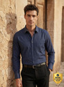 LOUIS PHILIPPE Men Striped Formal Dark Blue