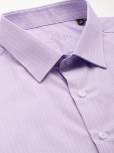LOUIS PHILIPPE Men Striped Formal Purple Shirt