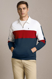 LOUIS PHILIPPE Printed Men Polo Neck Multicolor