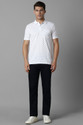 LOUIS PHILIPPE Printed Men Polo Neck White
