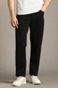 LOUIS PHILIPPE Regular Fit Men Black Trousers