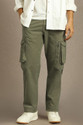 LOUIS PHILIPPE Regular Fit Men Green Trousers