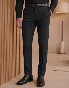 LOUIS PHILIPPE Slim Fit Men Grey Trousers