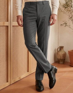 LOUIS PHILIPPE Slim Fit Men Grey Trousers