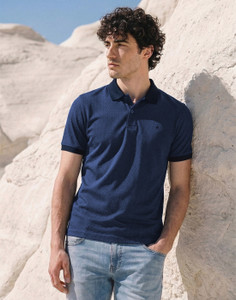 LOUIS PHILIPPE Solid Men Polo Neck Dark