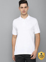 LOUIS PHILIPPE Solid Men Polo Neck White
