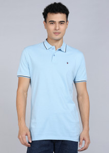 Louis Philippe Sport Solid Men Polo Neck