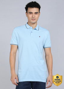 Louis Philippe Sport Solid Men Polo Neck