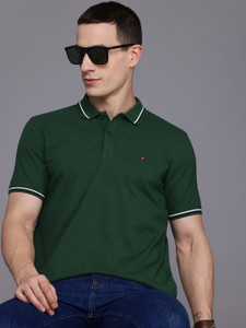 Louis Philippe Sport Solid Men Polo Neck