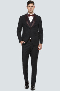 louis philippe suit printed men suit