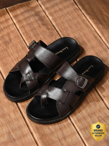 LOUIS STITCH Brown Lightweight Open Toe Kohlapuri
