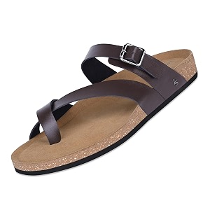 LOUIS STITCH Comfortable Open Toe Cork Sandals