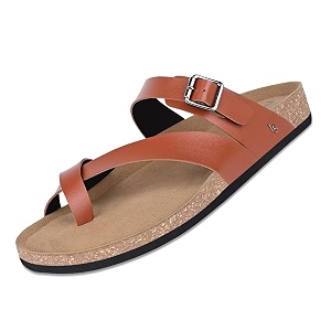 LOUIS STITCH Comfortable Open Toe Cork Sandals