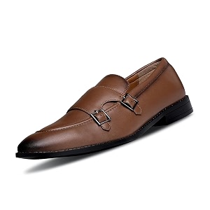 LOUIS STITCH Double Monk Strap Shoes for