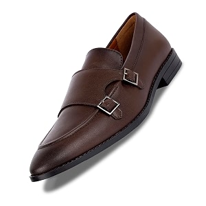 LOUIS STITCH Double Monk Strap Shoes for