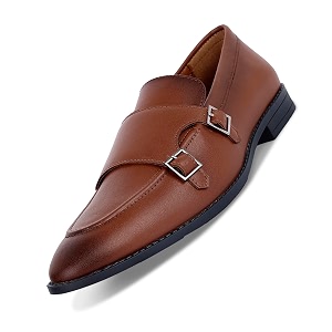 LOUIS STITCH Double Monk Strap Shoes for