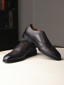 LOUIS STITCH Egyptian Crust Leather Brogue Formal