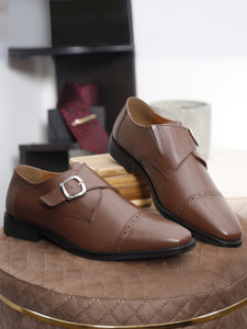 LOUIS STITCH Handmade Italian Leather Monk Strap