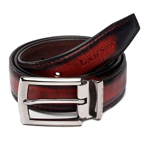 louis stitch men39s black red blue brown italian raw crunch leather belt premium casual belts for men with heavy brass buckle 15 inch 38mm ca-all