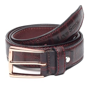 louis stitch men39s black red blue brown italian raw crunch leather belt premium casual belts for men with heavy brass buckle 15 inch 38mm ca-all