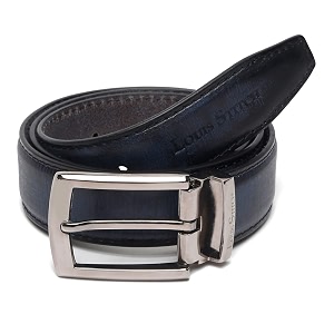 louis stitch men39s black red blue brown italian raw crunch leather belt premium casual belts for men with heavy brass buckle 15 inch 38mm ca-all