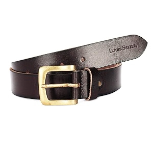 louis stitch men39s black red blue brown italian raw crunch leather belt premium casual belts for men with heavy brass buckle 15 inch 38mm ca-all