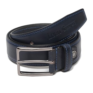 louis stitch men39s black red blue brown italian raw crunch leather belt premium casual belts for men with heavy brass buckle 15 inch 38mm ca-all