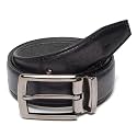 LOUIS STITCH Men's Black Red Blue Brown Italian Raw Crunch Leather Belt Premium Casual Belts for Men with Heavy Brass Buckle 1.5 Inch (38mm) (CA-All)