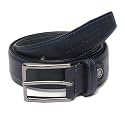 LOUIS STITCH Men's Black Red Blue Brown Italian Raw Crunch Leather Belt Premium Casual Belts for Men with Heavy Brass Buckle 1.5 Inch (38mm) (CA-All)