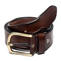 LOUIS STITCH Men's Black Red Blue Brown Italian Raw Crunch Leather Belt Premium Casual Belts for Men with Heavy Brass Buckle 1.5 Inch (38mm) (CA-All)