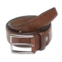 LOUIS STITCH Men's Black Red Blue Brown Italian Raw Crunch Leather Belt Premium Casual Belts for Men with Heavy Brass Buckle 1.5 Inch (38mm) (CA-All)