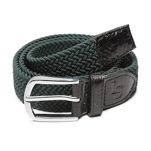 LOUIS STITCH Mens Braided Elastic Stretch Belt