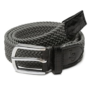 LOUIS STITCH Mens Braided Elastic Stretch Belt