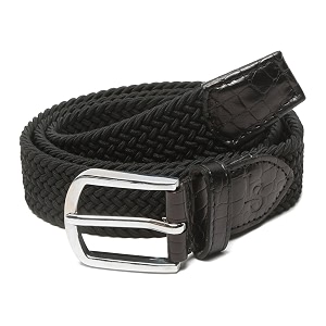 LOUIS STITCH Mens Braided Elastic Stretch Belt
