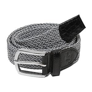 LOUIS STITCH Mens Braided Elastic Stretch Belt