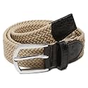 LOUIS STITCH Men39s Braided Elastic Stretch Belt