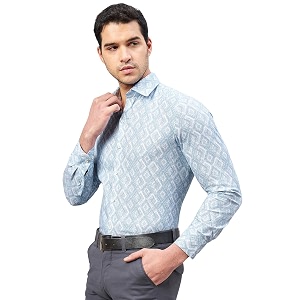 LOUIS STITCH Mens Cotton Regular Fit Shirt