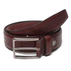 louis stitch men39s black red blue brown italian raw crunch leather belt premium casual belts for men with heavy brass buckle 15 inch 38mm ca-all