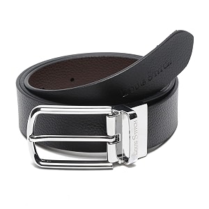 LOUIS STITCH Mens Italian Leather Reversible Belt