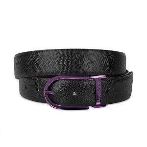 LOUIS STITCH Mens Italian Leather Reversible Belt