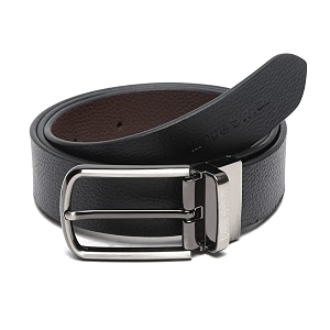 LOUIS STITCH Mens Italian Leather Reversible Belt