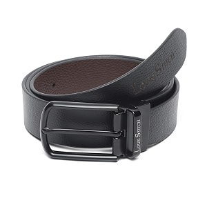 LOUIS STITCH Mens Italian Leather Reversible Belt